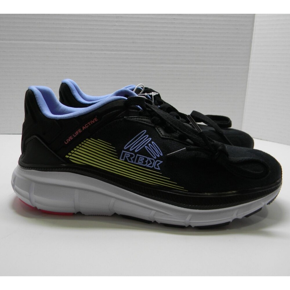 RBX Black Tennis Shoes Periwinkle Pink Women's size 7 NWT - Picture 2 of 5